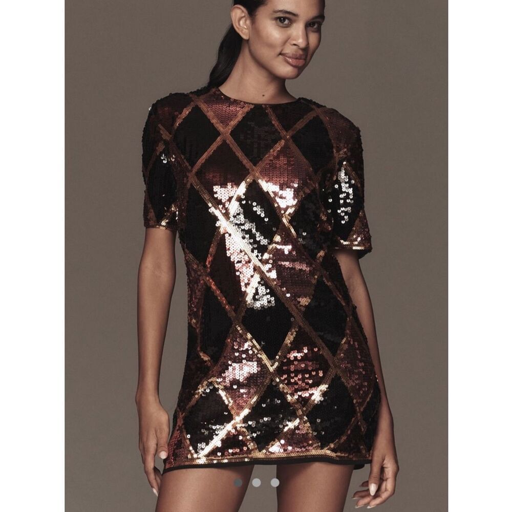 Endless Rose Short Sleeve Sequin Mini Dress
